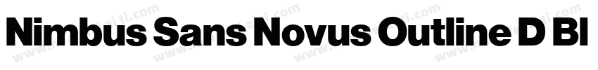 Nimbus Sans Novus Outline D Bla Reg字体转换